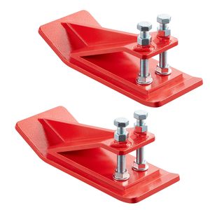 2 Pezzi Protezioni per Bordi Benna in Acciaio Rinforzato, Dispositivo Antiscivolo per Benna Trattore con Doppia Dado di Bloccaggio Esagonale - Product Image 1