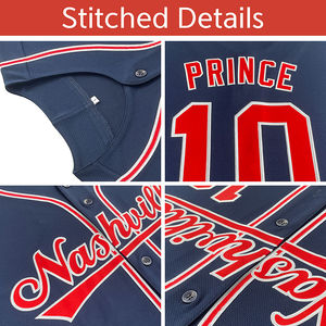 Maillots de baseball et t-shirts d'équipe personnalisés OEM pas chers, 100 % polyester, grandes tailles, design vierge, vente en gros, haute qualité - Product Image 5