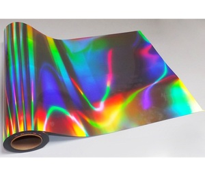 Holographic Rainbow Film Iridescent Decorative Adhesive Film Waterproof Reflective <b>Sheet</b> for Craft Gift Wrap OEM Bulk Wholesale - Product Image 4