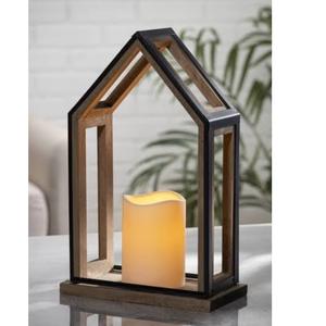 Farol de Madera y Metal Personalizado para Decoración del Hogar, Portavelas y Faroles, Farol de Madera de Mango al por Mayor - Product Image 3