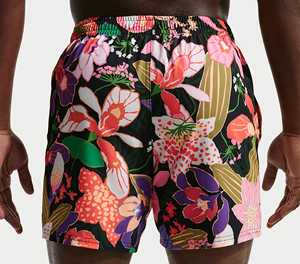 Premium Eco-Friendly Board Shorts with Floral Pattern and Colored Wash for Surfing <b>Swimming</b> & Beach Activities - Product Image 5