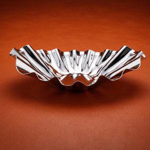 Elegant Oval Fluted Centerpiece Bowl / Chocolate <b>Tray</b> With <b>Mirror</b> Finish, Perfect For Wholesale Luxury Home Tableware & Decor - Product Image 4