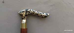 Bastón náutico antiguo con mango en forma de T. Impresionante bastón de diseño con mango especial para regalar a alguien. - Product Image 6