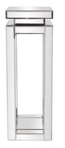 Modern <b>Mirror</b> Console <b>Table</b> Square Pedestal Metal Accent <b>Table</b> for Entryway Living Room Decor - Product Image 2