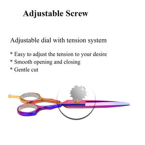 High Grade Barber Scissors <b>Kit</b> Finish <b>Polish</b> Barber Razor And Thinning Cutting Shear 5.5 Inch Stainless Steel Scissor Sets - Product Image 4