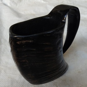 Taza de Cuerno Pulido Estilo Animal, Hecha a Mano, Color Natural Personalizado, Ecológica, Reutilizable, para Café, Té, Cerveza, Decoración del Hogar - Product Image 2