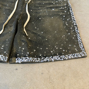 Shorts en jean surdimensionnés personnalisés pour hommes avec broderie, style streetwear déchiré, poches cargo - Tendance décontractée - Product Image 3