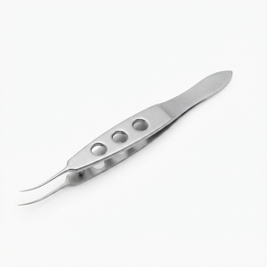 Pinzas Oftálmicas de Acero Inoxidable, Instrumento de Punta Fina de Precisión Microquirúrgica para la Eliminación de Pestañas y Cirugía Ocular - Product Image 1