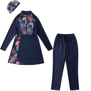 Burkinis Islamiques 2 Pièces pour Femmes Musulmanes, Grande Taille, Séchage Rapide, Respirant, en Spandex/Nylon Uni, Burkinis de Plage - Product Image 6