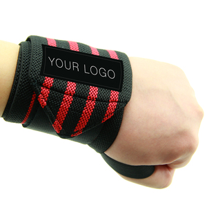 GAF Nuevas muñequeras de goma de alta resistencia para gimnasio, estilo chino, con peso, personalizables para levantamiento de pesas, con logo personalizado - Product Image 3