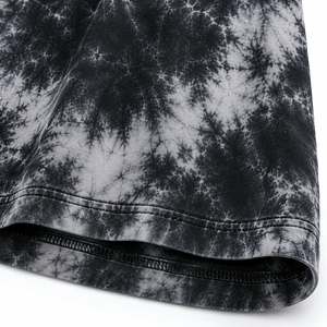 T-shirt à manches courtes pour homme, surdimensionné, tie-dye, col rond, jersey décontracté, 100% coton, respirant, motif noir et blanc - Product Image 5