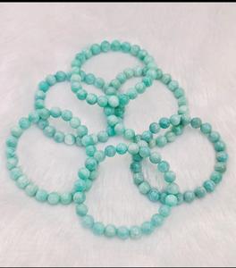 Bracelet en amazonite naturelle authentique 8 mm, best-seller, pierre de protection à énergie positive, disponible au prix direct usine - Product Image 2