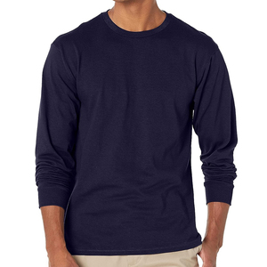 Camiseta Unisex de Manga Larga Oversize Estilo Urbano de Algodón con Mangas en Contraste y Estampado Gráfico de Presidente, Jersey de Alta Calidad - Product Image 1