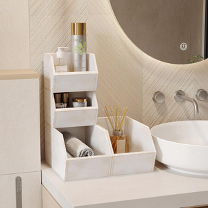 Acacia Wood <b>Kitchen</b> Pantry Cabinet <b>Storage</b> Multi-Purpose Stackable Baskets for <b>Kitchen</b> Counter Bathroom from Vietnam - Product Image 3