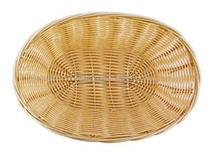 Cesta de Mimbre Sintético Hecha a Mano, Popular y de Tamaño Regular, Cesta de Plástico Tejida a Mano, Cestas de Almacenamiento de Color Natural - Product Image 3