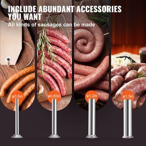 Insaccatrice Manuale a Doppia Velocità in Acciaio Inox 304, Capacità 5LBS/3L, Macchina Verticale per Insaccare Salsicce per Uso Domestico - Product Image 5