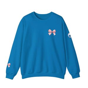 เสื้อสเวตเชิ้ตแจ็คแอนด์จิลสำหรับผู้หญิง คอกลม แขนยาว ผ้าฟลีซอุ่นสบาย สไตล์ลำลองทันสมัย เหมาะสำหรับใส่เดินเล่น สามารถสกรีนโลโก้ได้ - Product Image 1
