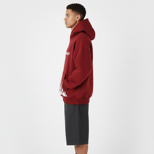 Sweat à capuche surdimensionné pour homme de qualité supérieure, 100 % coton épais, prix de gros, logo imprimé, style épaules tombantes, streetwear - Product Image 3