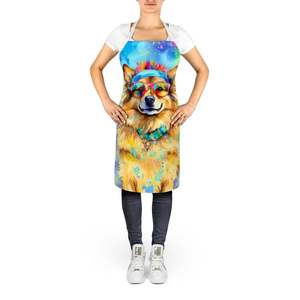 Delantal de cocina Multicolor grande Unisex Hippie Dawg para cocinar manualidades para hornear jardinería-para hombres y mujeres adultos - Product Image 2