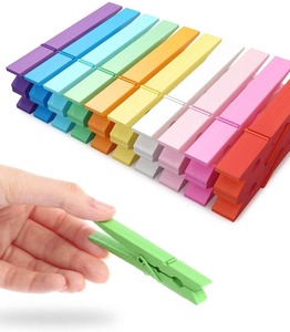 Pinces en bois colorées en gros, mini-pinces à linge, pinces photo, pinces de suspension pour loisirs créatifs, pinces à linge décoratives en bois pour le bricolage et les fêtes à domicile - Product Image 2