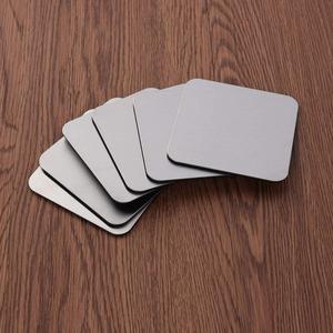 Lot de 6 sous-verres carrés antidérapants en acier inoxydable pour la maison, la cuisine, la salle à manger et le bureau – Commande en gros - Product Image 1