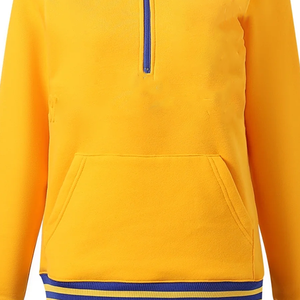Sweat-shirt SGRho Gold Quarter Zip unisexe pour femme, hiver, lettres en relief, manches raglan, polaire, vêtements grecs personnalisés pour sororité - Product Image 6