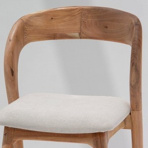Tabouret de bar en bois Vandana Falcon Mira avec assise confortable pour cuisines et bars modernes - Product Image 6