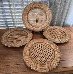 Trending Pattern 2026 Selling Rattan Charger Plate <b>Table</b> Top Decoration Plate Made by Indian Artician By UO Indian Manufacturer - Product Image 3