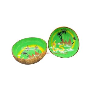 Ensaladera de cáscara de coco natural ecológica al mejor precio, logotipo personalizado para mezclar frutas directamente desde Vietnam - Product Image 6
