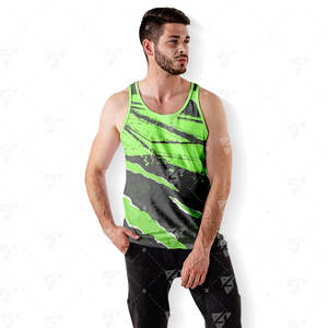 Camiseta Deportiva de Alta Calidad para Hombre, de Secado Rápido, Transpirable, Ecológica, de Poliéster/Algodón Estampado - Product Image 4