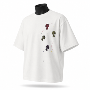 Wholesale Custom Men Oversized Cotton <b>Tshirt</b> Drop Shoulder Heavyweight Streetwear Casual Vintage Blank Graphic Unisex <b>Summer</b> Tee - Product Image 2