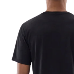 Camiseta Negra de Cuello Redondo para Hombre, Corte Regular, Manga Corta, Informal, de Algodón, Sólida, 220g, 6XL, Ropa de Calle de Verano, Suave y Cómoda - Product Image 4