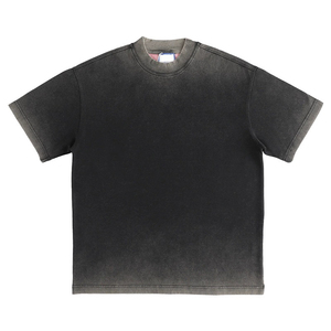 Camiseta de Manga Corta para Hombre, Cuello Redondo, Algodón Azul Marino, Corte Regular, Estilo Casual, Tejido Jersey, Color Liso - Product Image 2