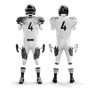 Uniformes de football américain OEM style basique, vierges, personnalisables, en maille polyester à séchage rapide, vente en gros, uniformes de football américain sublimés - Product Image 1