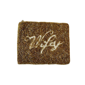 Porte-monnaie brodé à la main avec des perles, motif pomme, pour femmes et filles, idéal pour un cadeau de Noël - Product Image 5