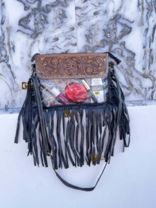 Nuevo Bolso Transparente de Cuero con Flecos y Grabado a Mano 2026, Elegante y Multiusos para Mujer - Product Image 4