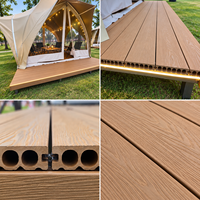 Planches de terrasse en composite WPC résistantes aux intempéries pour pergola, jardin et projets de patio