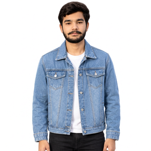 Vestes en jean personnalisées avec logo, étiquette privée, vestes en denim personnalisées pour les marques de mode, denim en coton, livraison rapide - Product Image 5