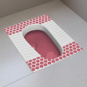 Designer Red Double Color Squatting <b>Pan</b> Durable <b>Ceramic</b> Orissa Toilet With Flush System For Bathroom WC - Product Image 2