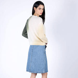 เสื้อยืดแขนยาวผู้หญิงขายส่ง สำหรับฤดูใบไม้ผลิและฤดูใบไม้ร่วง ทรงเข้ารูป คอกลม เสื้อพื้นฐาน เสื้อยืดเรียบๆ - Product Image 5