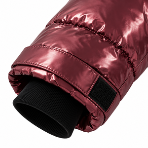 Unisex Eco-Friendly Breathable Anti-Bacterial Winter Warm Windproof Quilted Canvas Puffer Jacket 300g Stand Collar Single <b>Button</b> - Product Image 5