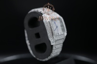 Montre de luxe en acier inoxydable de haute qualité avec mouvement mécanique, style hip-hop, cadeaux de fiançailles, directement de l'usine