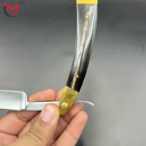 Professional Stainless Steel Folding Straight <b>Razor</b> with Wooden Handle for Barber Shop Use Male Shaving Tool <b>Single</b> <b>Blade</b> - Product Image 2
