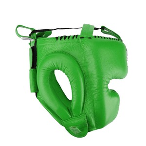 New Customized Logo Leather Portable Boxing Head Guard <b>Face</b> Saver Wear-Resistant Breathable High Quality Head Guard - Product Image 2