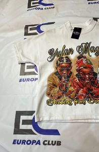 Camiseta de la mejor calidad con estampado DTG para hombre, talla grande, de algodón 100% grueso, corte holgado, estilo streetwear. - Product Image 2