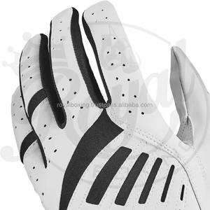 Guantes de Golf Blancos Unisex Personalizables Grace con Palma de Cuero Genuino, Estilo con Logotipo en la Mano Derecha y Embalaje Personalizado en Color - Product Image 2