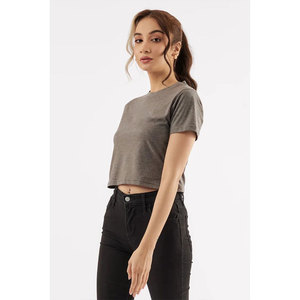 T-shirt court ample pour femme, style tendance, manches courtes, décontracté, léger, été, designs personnalisés, tailles variées, sur mesure - Product Image 2