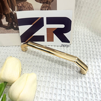 Poignée de tiroir en aluminium doré ZERUN, poignée de meuble pour armoires de cuisine et de salle de bain