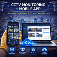Aplicación de Gestión de CCTV Empresarial, Integración Multidispositivo, Monitoreo de Seguridad en Tiempo Real, Versión Internet, Compatible con Linux y MAC, en Stock
