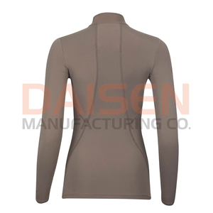 OEM Custom Women Equestrian <b>Base</b> <b>Layer</b> Riding Shirt Breathable Stretch <b>Long</b> <b>Sleeve</b> Sports Top Factory Supply - Product Image 3